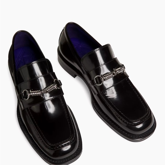 Men’s Burberry barbed leather loafer size 43 made in Italy - Picture 15 of 16